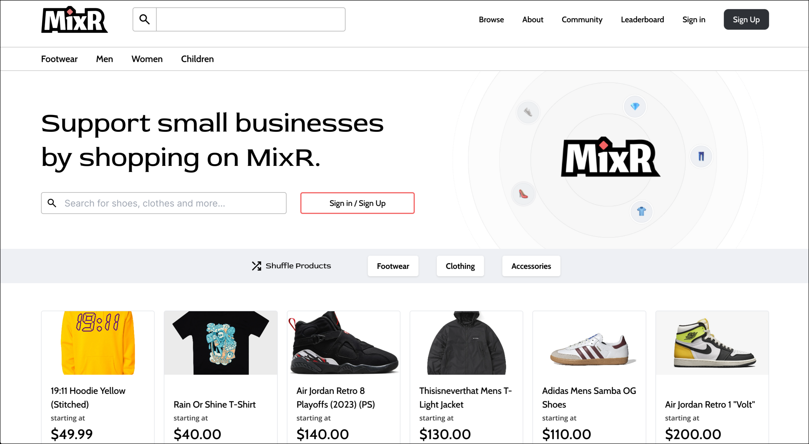 MixR - A Community first Marketplace